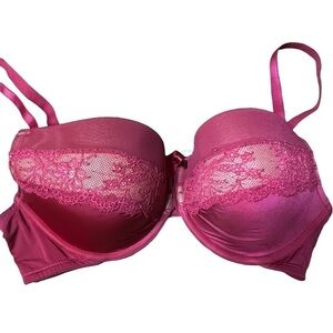 Adore me bra pink 34dd lace padded